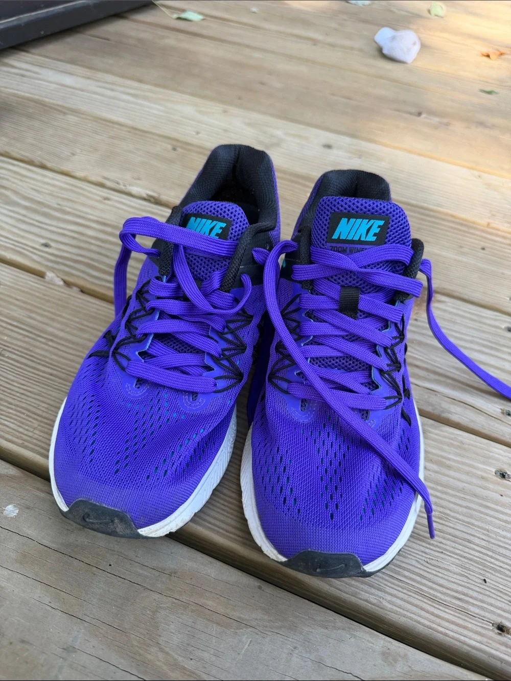 Nike Women’s Purple and Teal Running Shoes